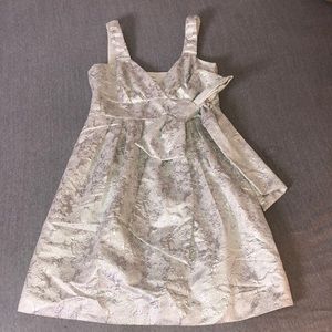 short silver party dress